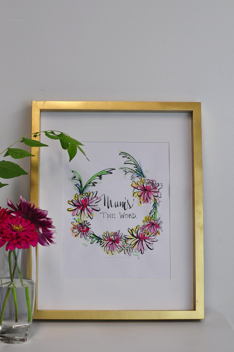 Watercolor print for Autumn