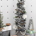 Natural Modern Flocked Christmas Tree