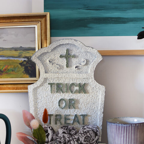 Fun Halloween Boho Neutral Tombstone