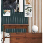 Moody Teal Office and Guest Room Plans