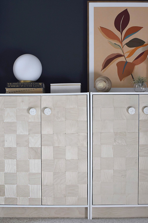 DIY Woven Wooden Cabinet