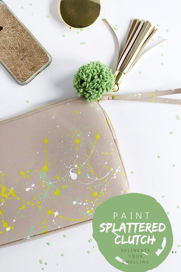 Paint Splattered Clutch