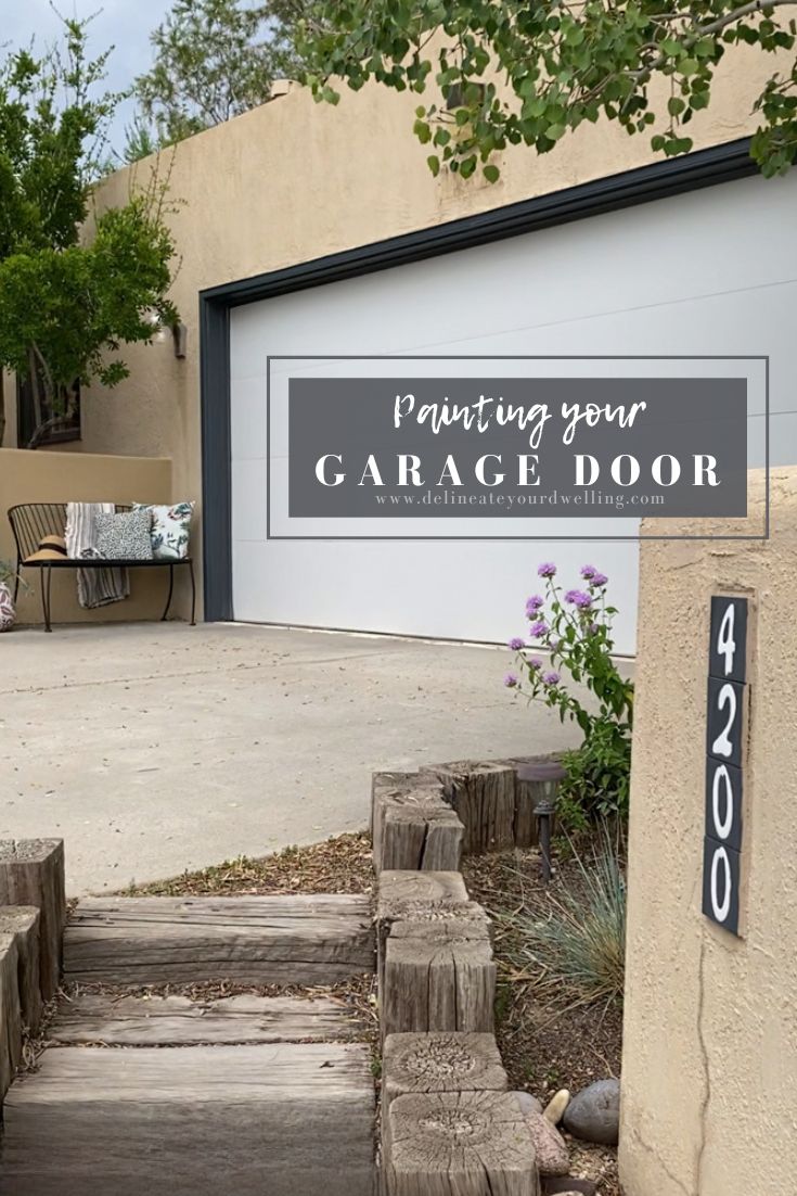 Blue and Gray garage door