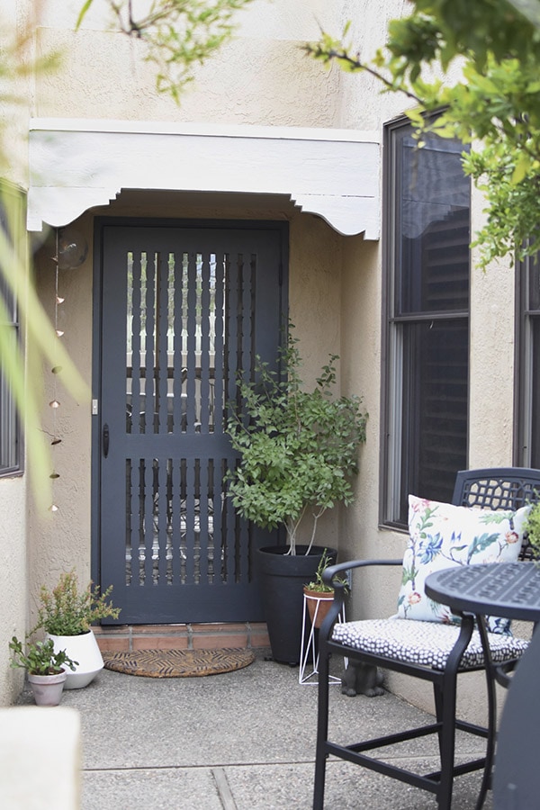 Dusty Blue Front Door