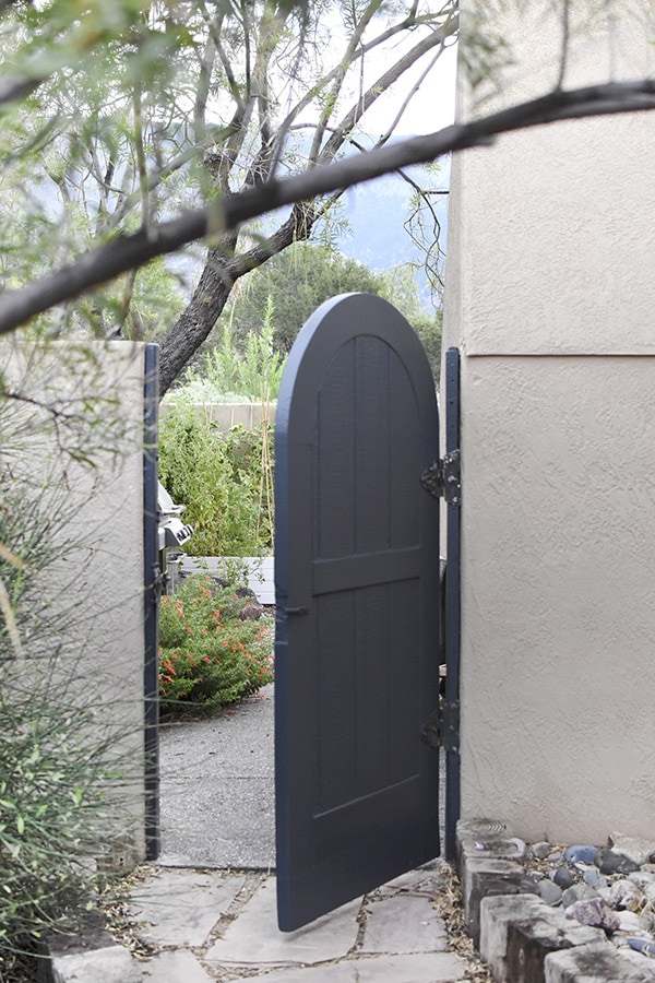 Painted Backyard Gate