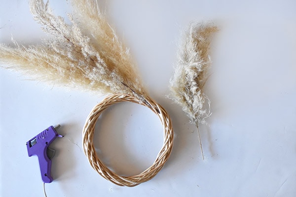 Pampas Grass Wreath step2