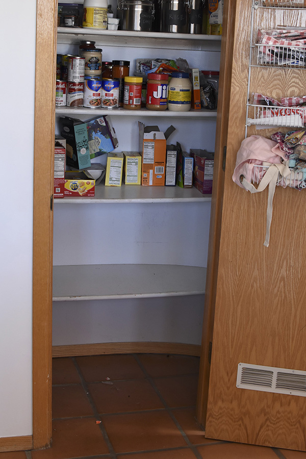 Organize your Pantry, remove all items