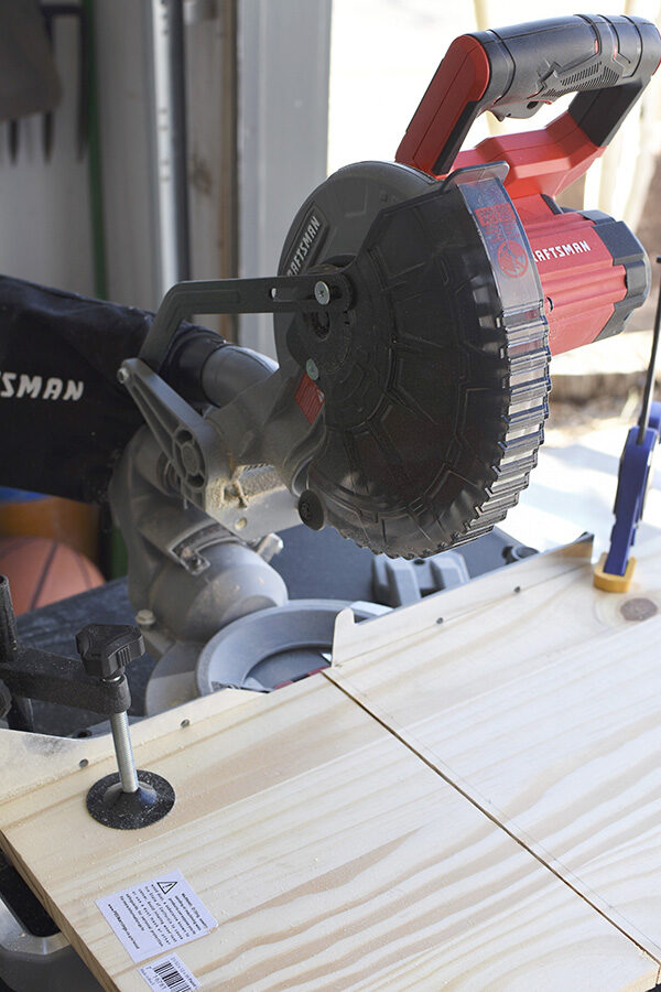 Cutting Wood with Miter saw