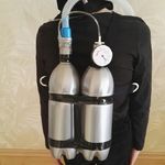 Silver Tanks DIY Scuba Diver Halloween costume