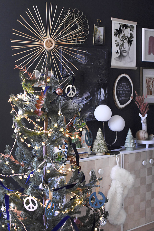 Moody Peace on Earth Christmas Tree
