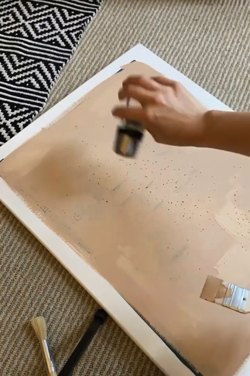 Adding pepper to paint