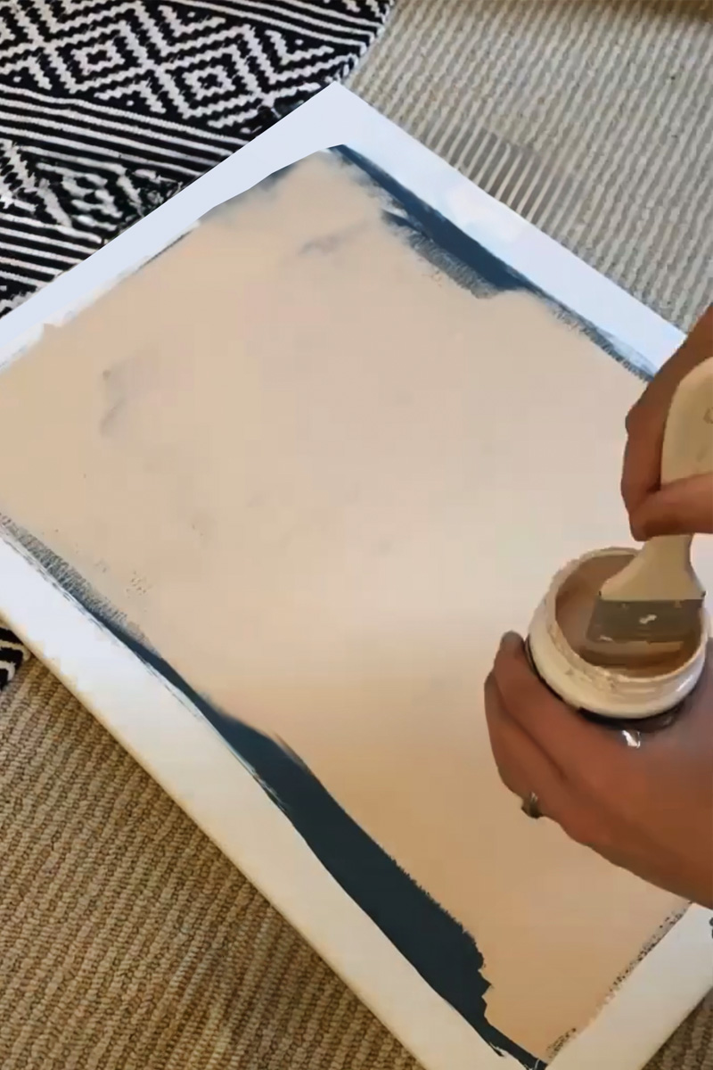 Paint canvas peach