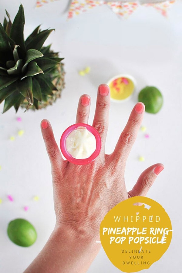 Pineapple Popsicle Ring Pops