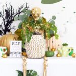 Gold Plant Lady Skeleton