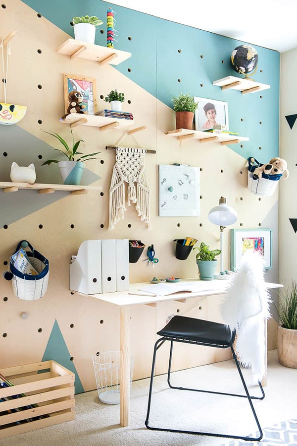 PlaceofMyTaste-plywood-pegboard-accent-wall