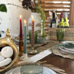 Candlelit Moody Thanksgiving Table Setting