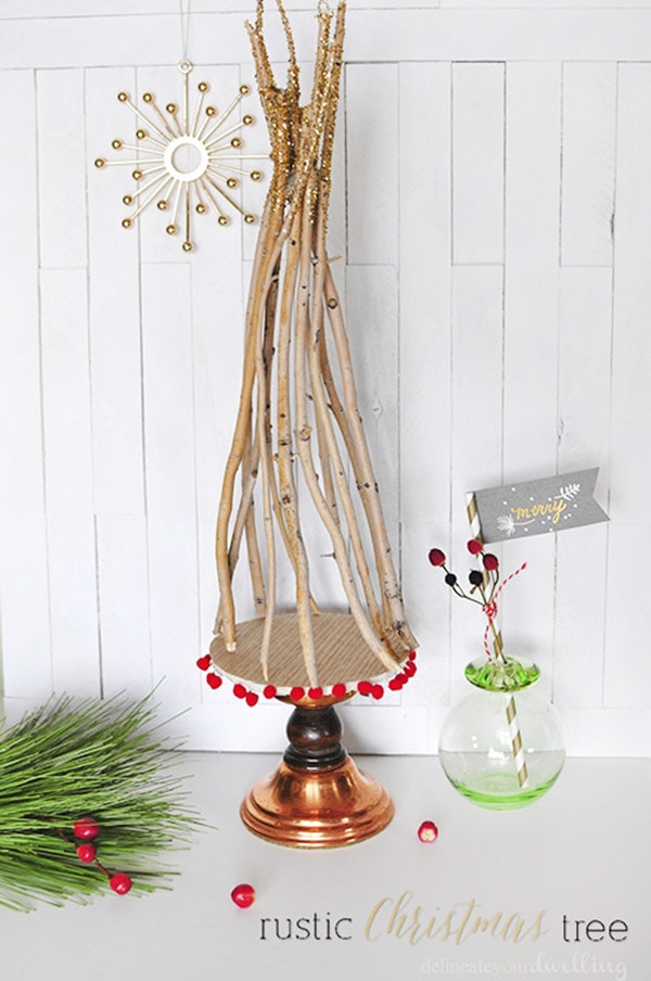 DIY Rustic Christmas Tree Decor