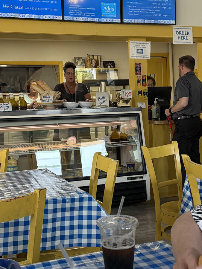 Interior of Italian sub restaurant - Adriana's On The Hill, St Louis MO