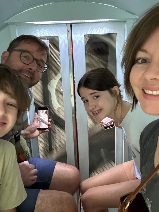 Gateway Arch, tight tram - St Louis MO