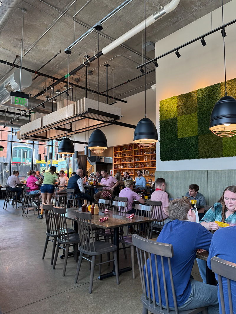 Interior of barbecue restaurant - Salt + Smoke BBQ, St Louis MO