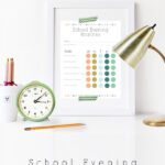 School Evening Routine Chart