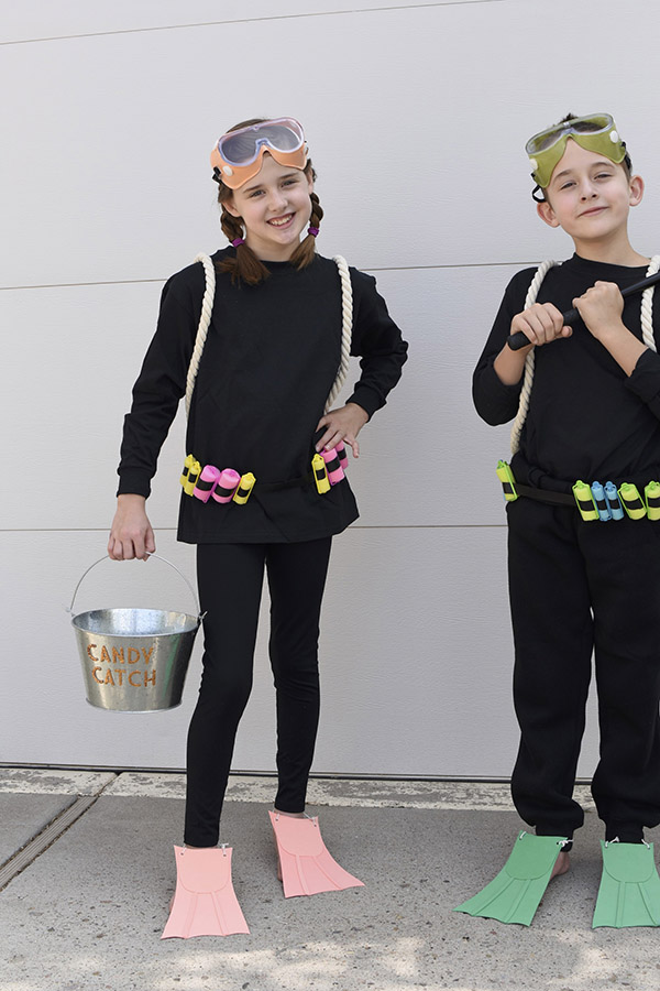 Kids Scuba Diver DIY Halloween Costumes