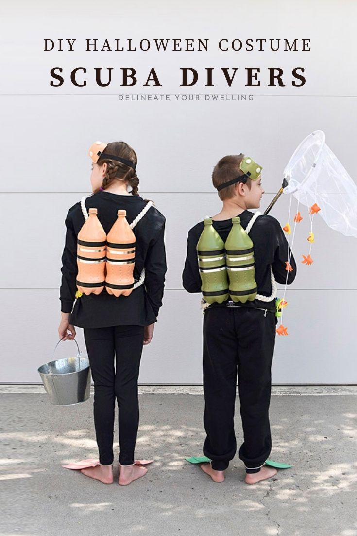 DIY Halloween Costume Scuba Diver