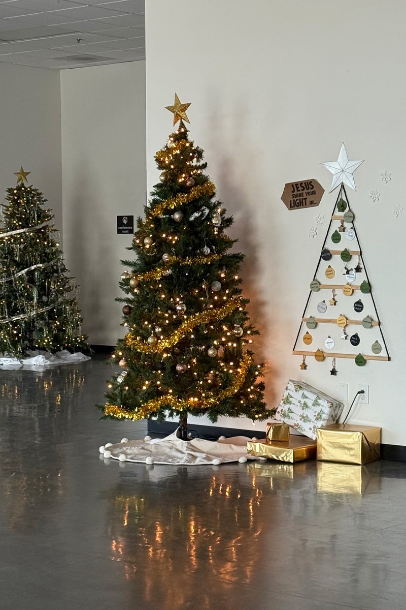 Christmas glow of trees