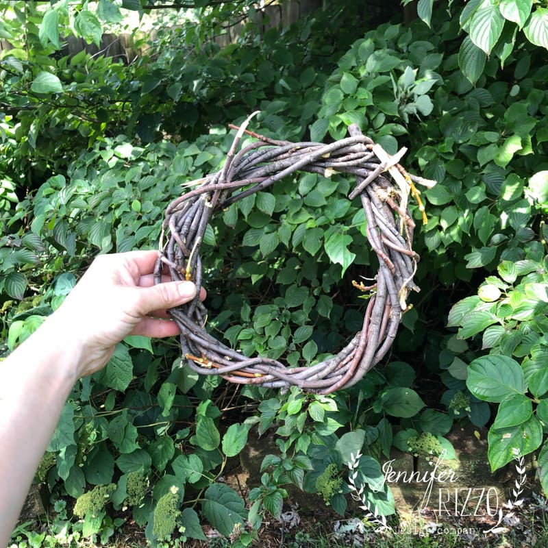 Yarn Wrapped Twig Wreath - Delineate Your Dwelling