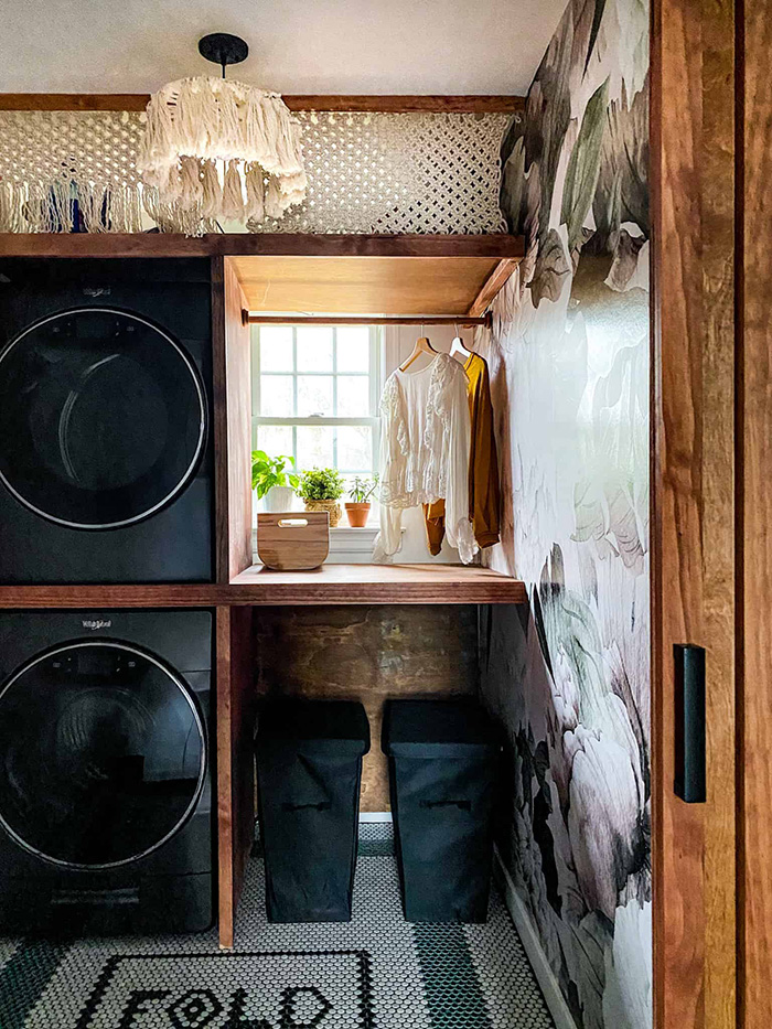 Laundry Room built in shelves