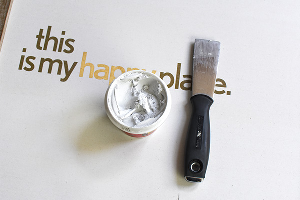 Spackle and Putty Knife