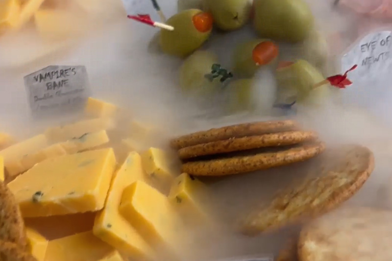 Spooky Vampire Cheese and Olives