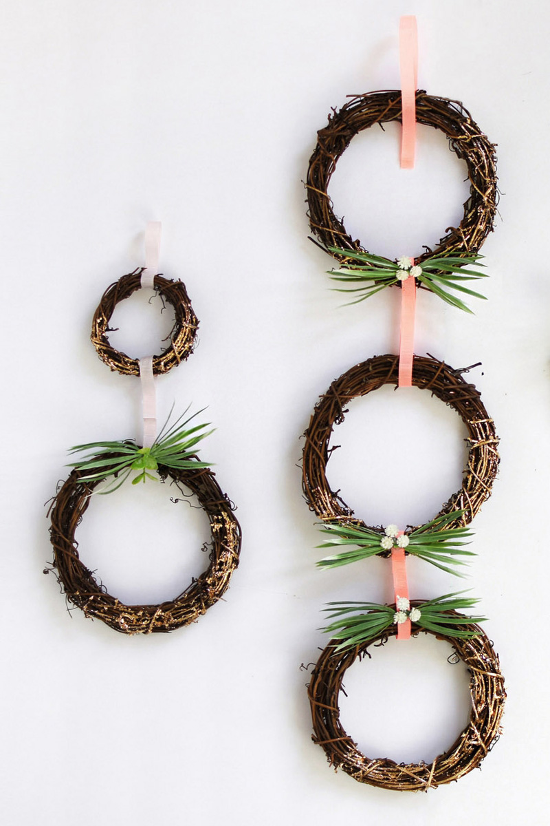 Gold foiled wreaths