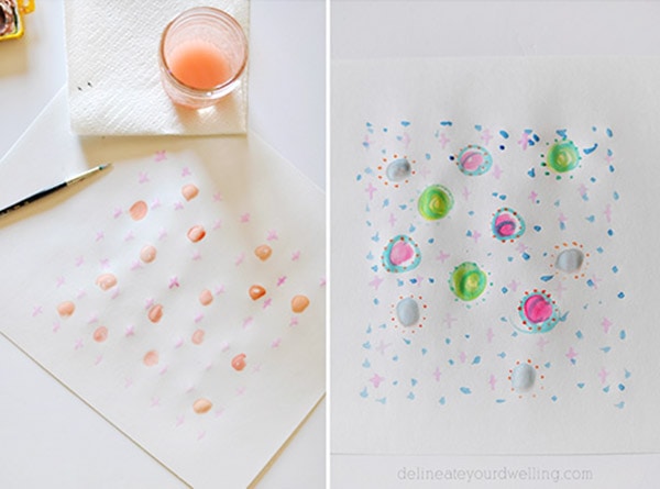 Watercolor patterns