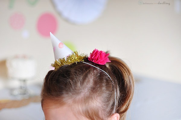 Sprinkle Party Hat little girl