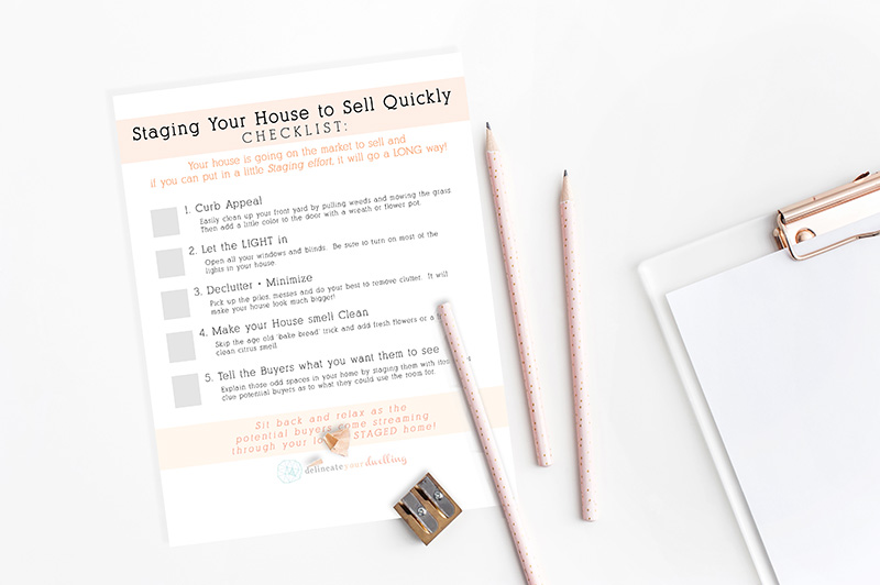 Staging Your House to Sell Quickly Checklist PDF