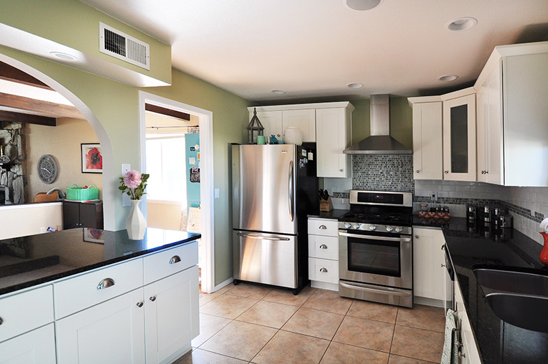 Southwest Home White Cabinet Kitchen