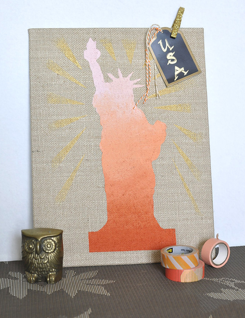4th of July Statue of Liberty art