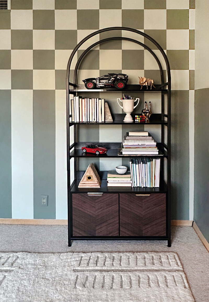 Styled Arched Bookcase