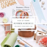 Summer Kid Schedule Quarantine Printable