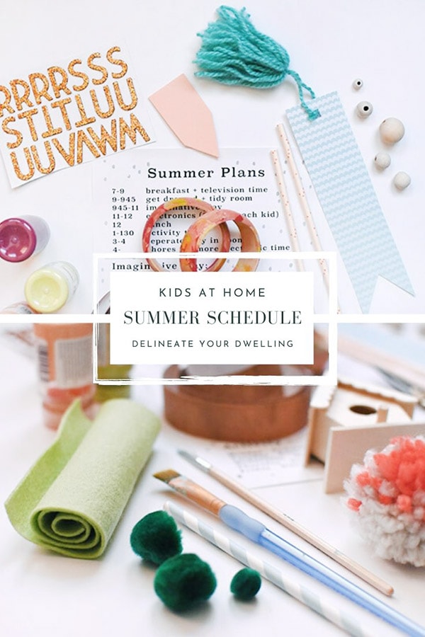 Summer Kid Schedule Quarantine Printable