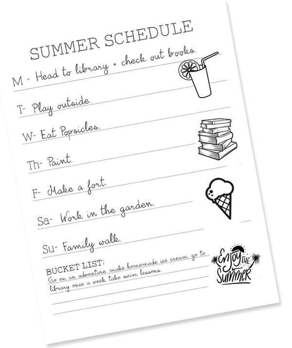 Summer Schedule-post