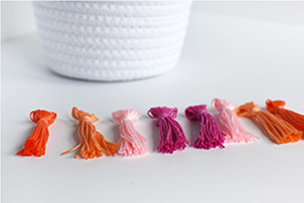 How to make embroidery floss tassels