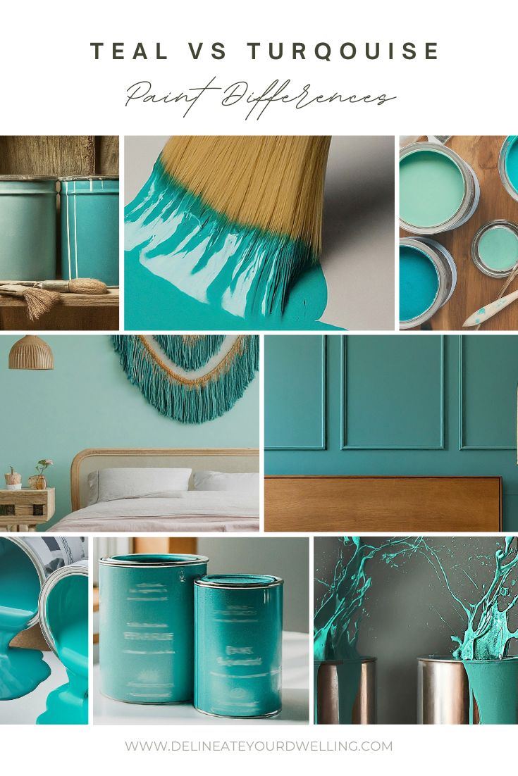 Teal versus Turquoise interior colors