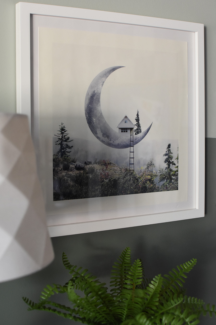 Moon house artwork