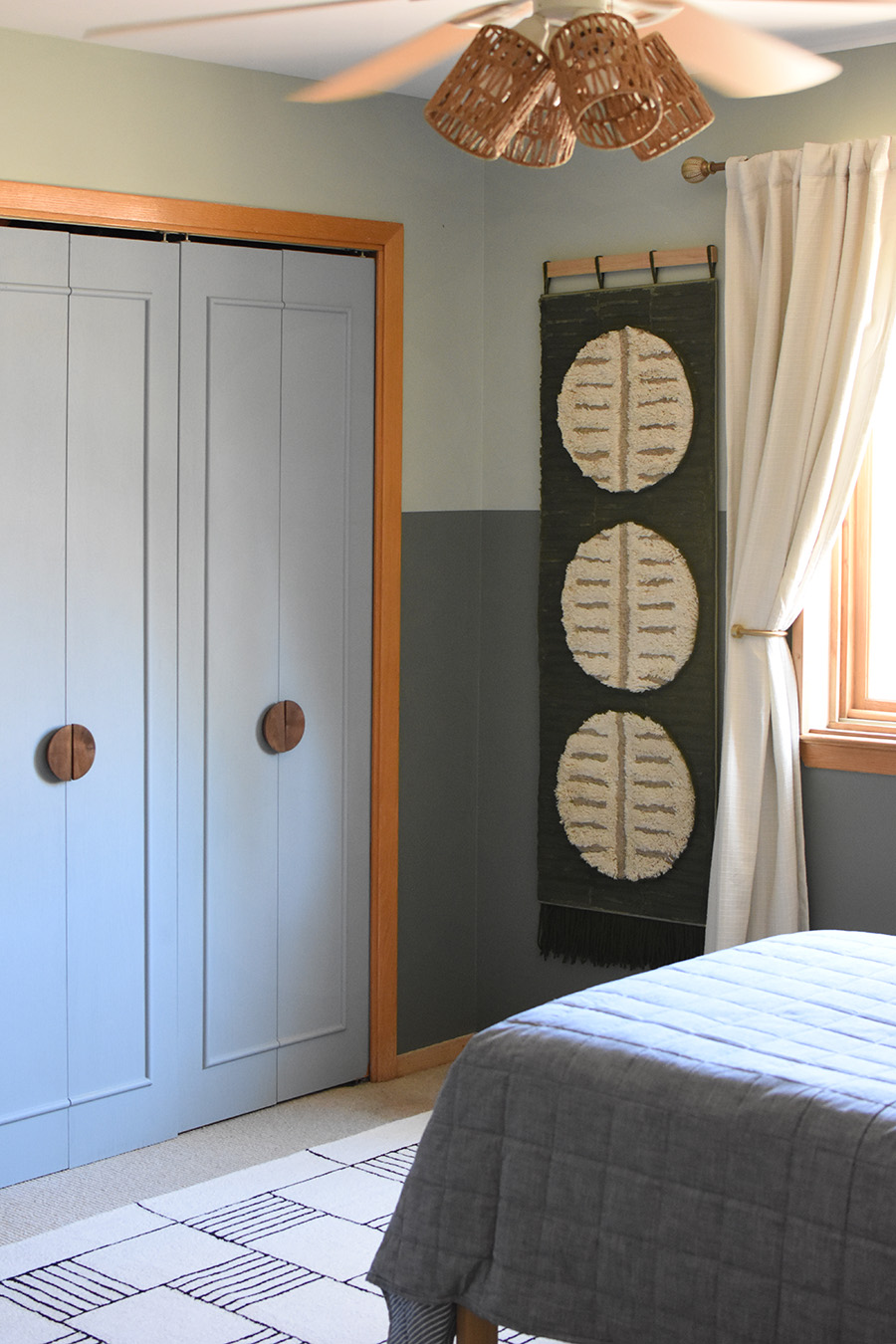 Blue and Green bedroom