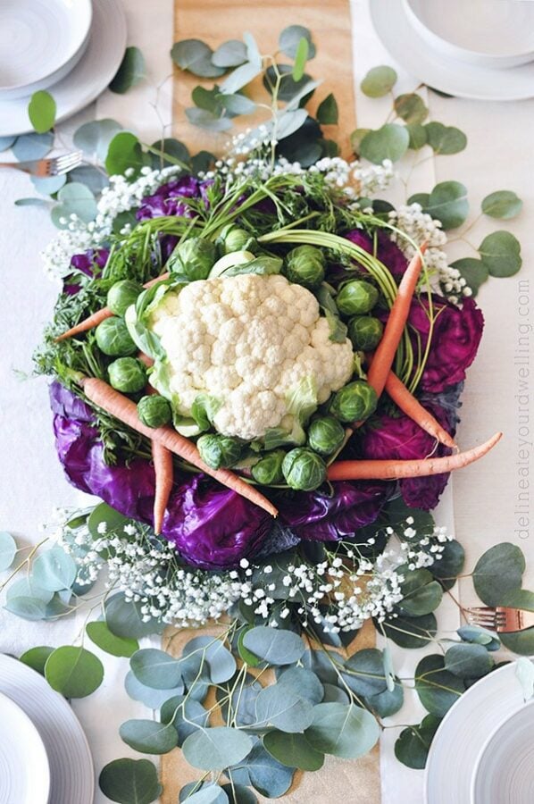 Thanksgiving Food Centerpiece