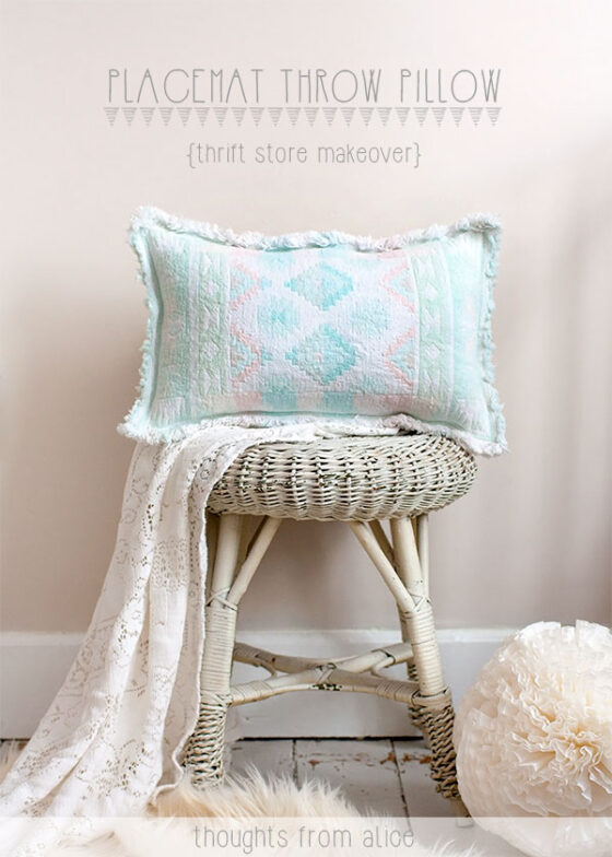 Placemat Throw Pillow