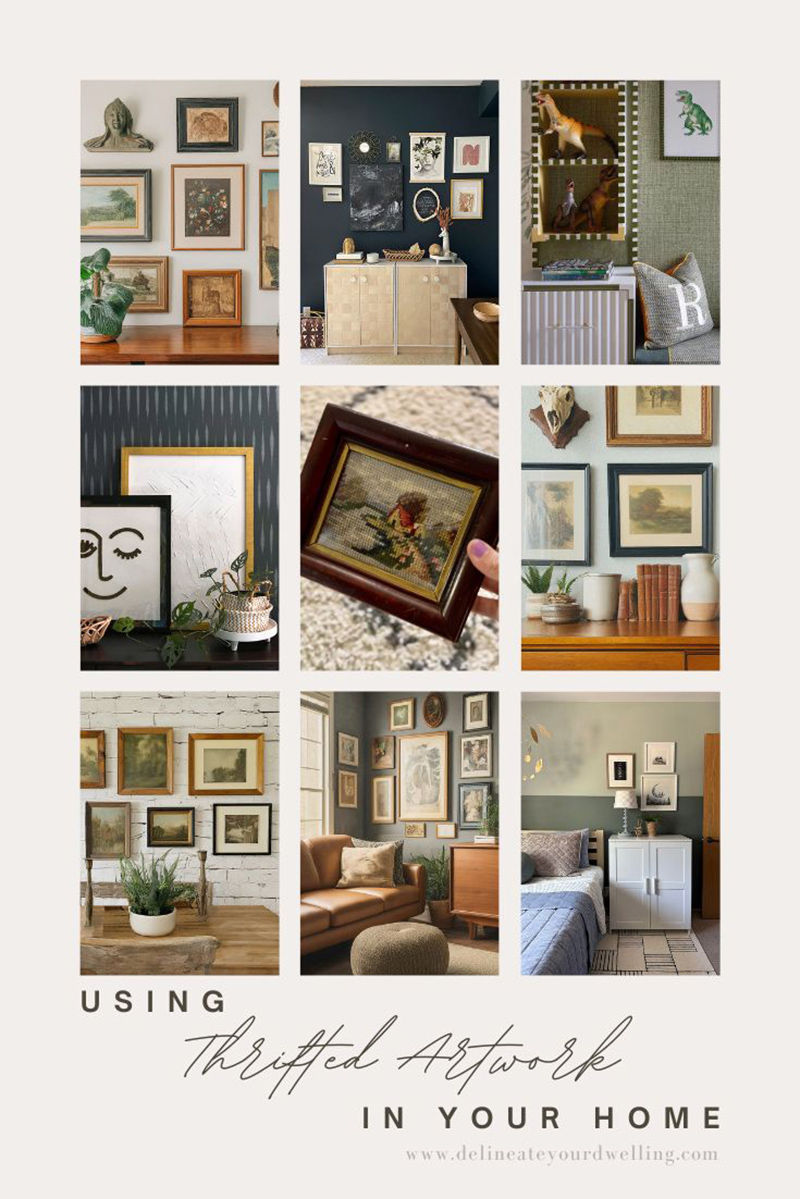 Using thrifted artwork in your home