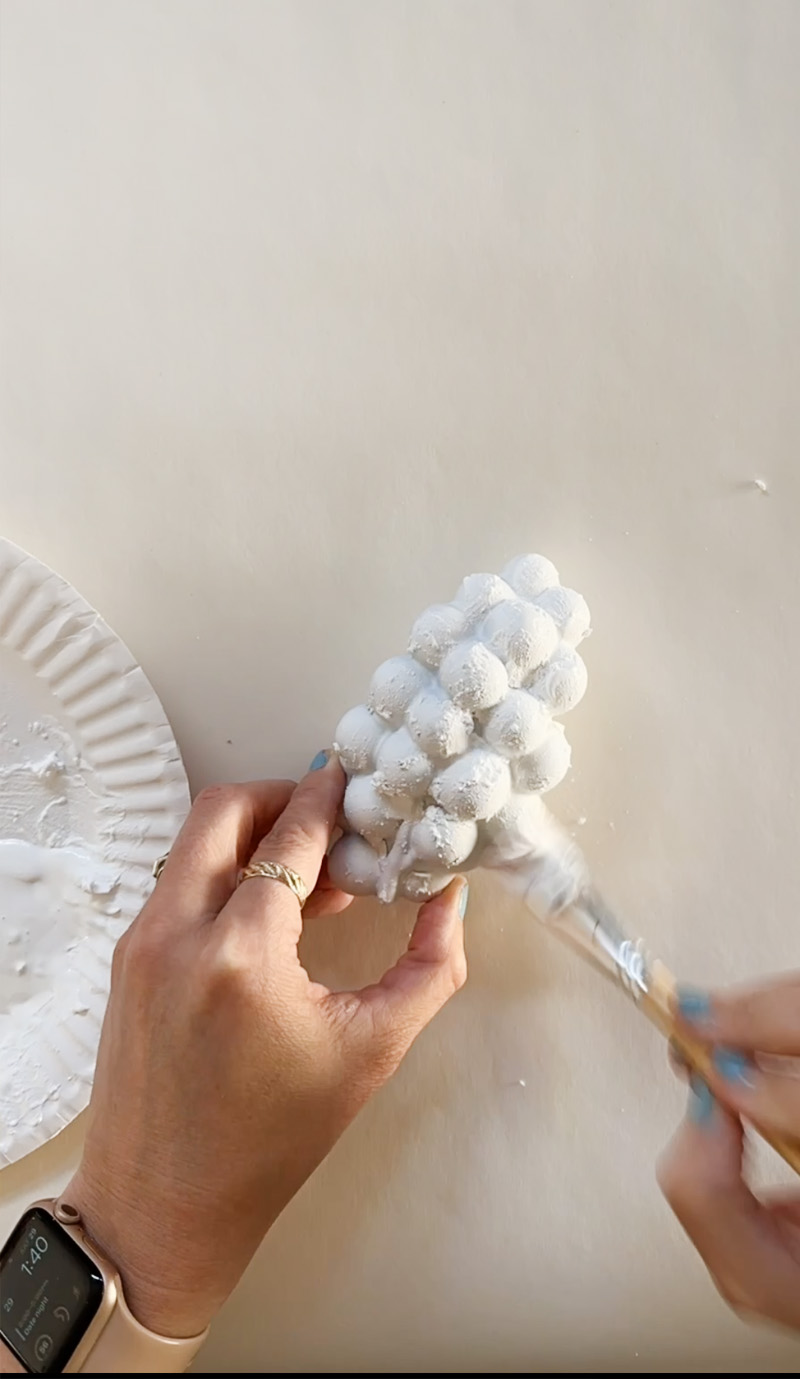 White Baking Soda paint, grapes